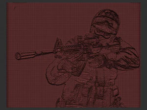 soldier relief 3D Print Model