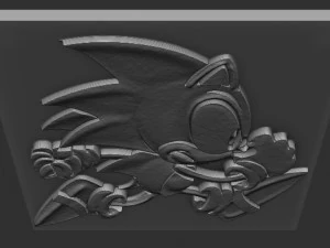 sonic relief 3D Print Model