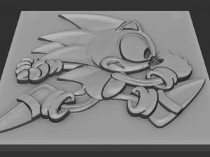 sonic relief 3D Print Model
