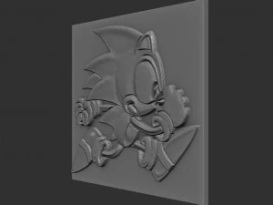 sonic relief 3D Print Model