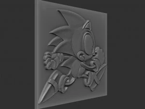 sonic relief 3D Print Model