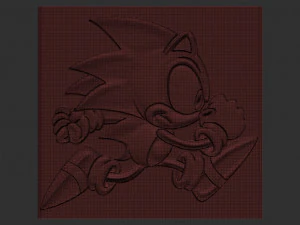 sonic relief 3D Print Model