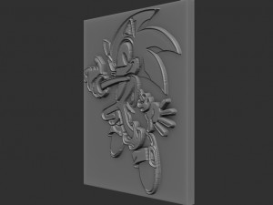 sonic relief Modello di stampa 3D