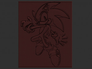 sonic relief Modello di stampa 3D