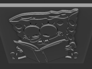 sponge bob relief 3Dプリントモデル