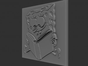 sponge bob relief 3Dプリントモデル