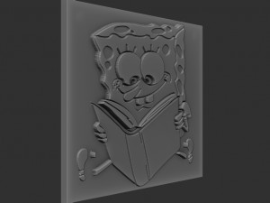 sponge bob relief 3Dプリントモデル