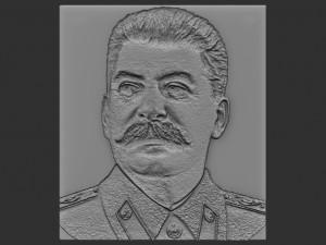 stalin relief 3D Baskı Modeli