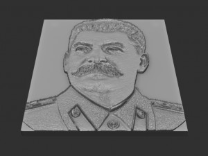 stalin relief 3D 프린트 모델