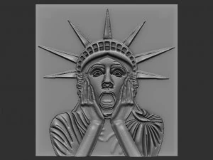 рельєф жіночої статуї 3D Принт Модель