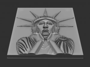 woman statue relief 3D Print Model