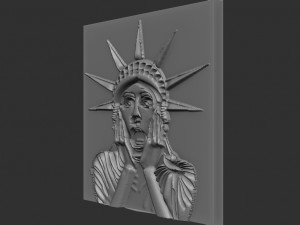 woman statue relief 3D Print Model