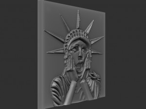woman statue relief 3D Print Model