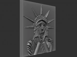 woman statue relief 3D Print Model