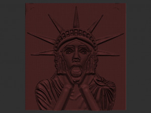 woman statue relief 3D Print Model