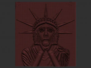woman statue relief 3D Print Model
