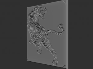 tiger relief 3D Print Model