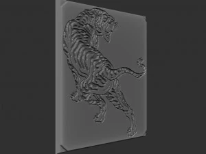 tiger relief 3D Print Model