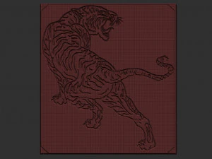 tiger relief 3D Print Model