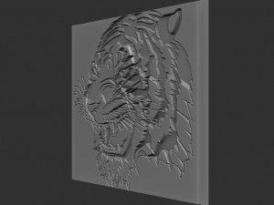 tiger relief Modelo de impresión 3D