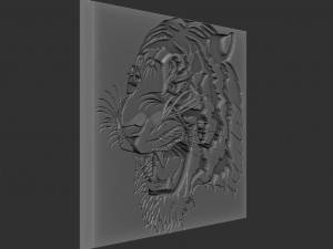 tiger relief Modelo de impresión 3D