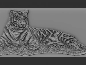 al&iacute;vio do tigre Modelo de Impressão 3D