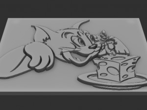 tom-jerry relief 3D Print Model
