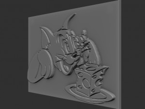 tom-jerry relief 3D Print Model