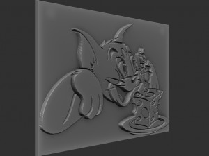 tom-jerry relief 3D Print Model