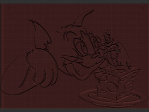 tom-jerry relief 3D Print Model