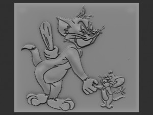 tom-jerry relief 3D Baskı Modeli