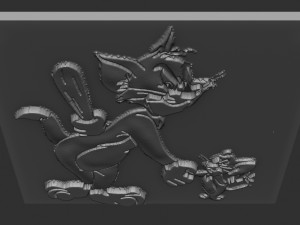 tom-jerry relief Modelo de Impressão 3D