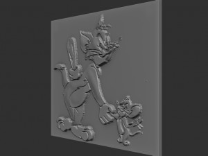 tom-jerry relief Modelo de Impressão 3D