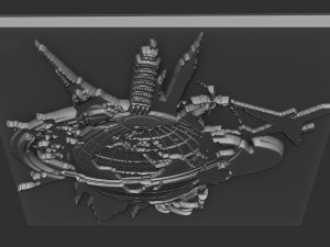 tourism - travel relief 3D Print Model