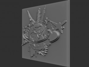 tourism - travel relief 3D Print Model