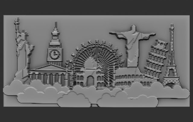 travel world 3D Baskı Modeli .c4d .max .obj .3ds .fbx .stl .blend 