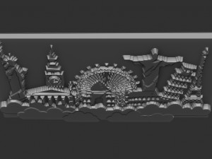 travel world 3D Baskı Modeli