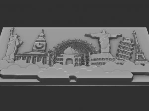 travel world 3D Print Model