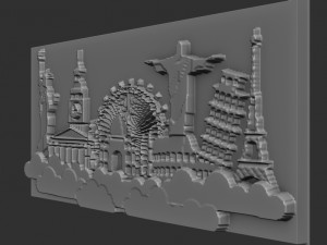 travel world 3D Baskı Modeli