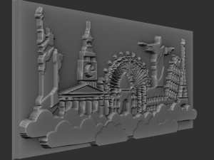 travel world 3D Baskı Modeli