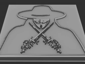 vendeta relief 3D Print Model