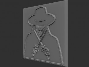 vendeta relief Modelo de impresión 3D