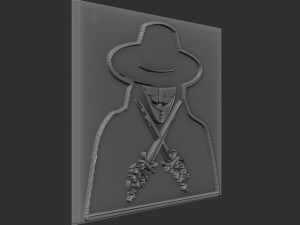 vendeta relief Modelo de impresión 3D