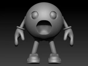 혼란스러운 이모티콘 3D 프린트 모델