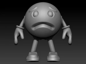 चिड़चिड़ा इमोजी 3D प्रिंट मॉडल