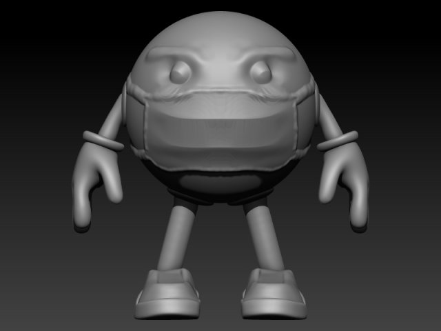 pandemic emoji 3Dプリントモデル .c4d .max .obj .3ds .fbx .stl .blend 