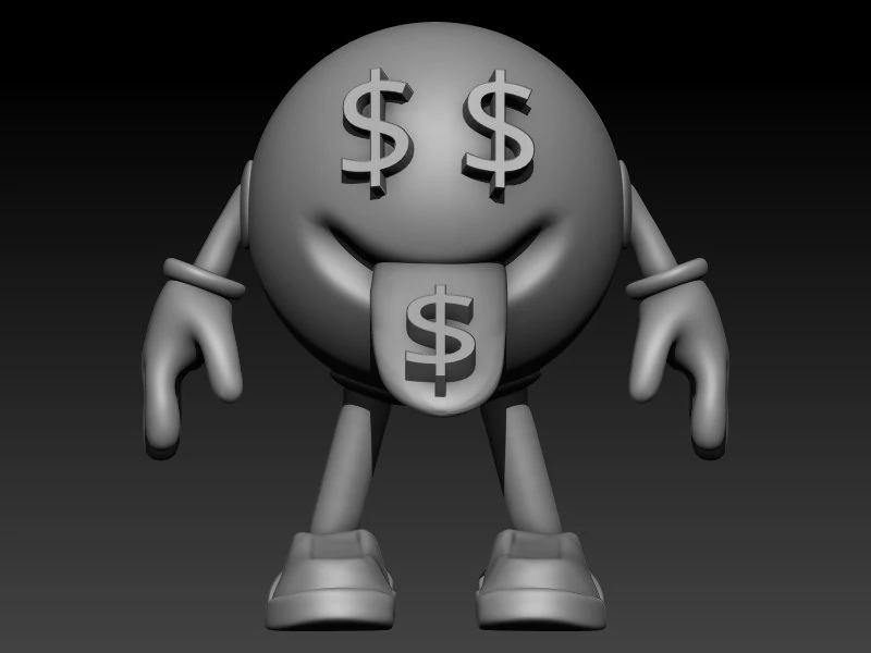 rich emoji 3D Print Model .c4d .max .obj .3ds .fbx .stl .blend 