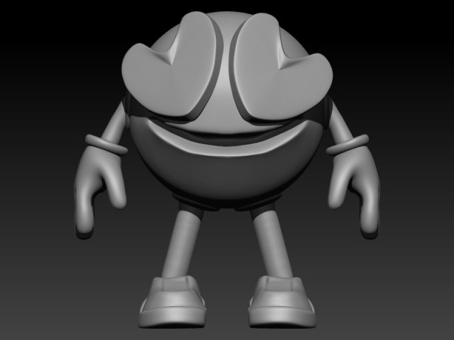 smile emoji Model Cetak 3D .c4d .max .obj .3ds .fbx .stl .blend 
