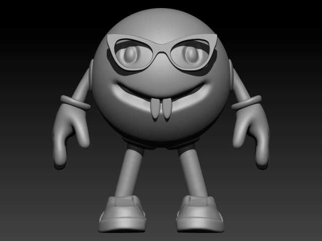 smile emoji 3D 打印模型 .c4d .max .obj .3ds .fbx .stl .blend 