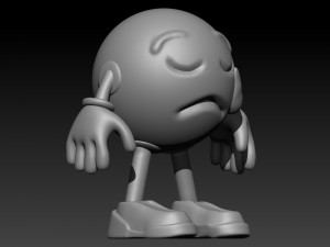 upset emoji 3D प्रिंट मॉडल